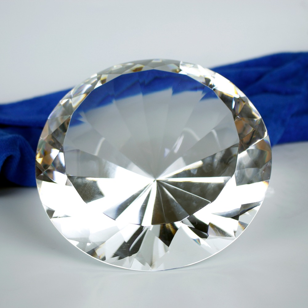 Paper Weight Crystal - Presse-papier en verre diamant cristal optique