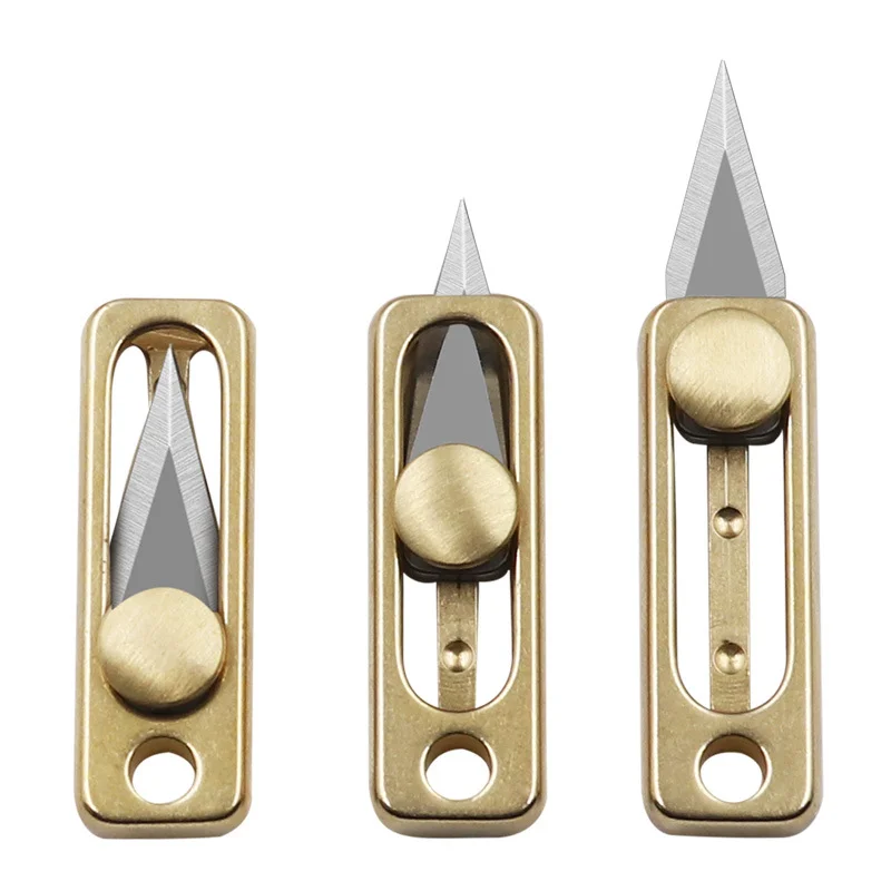 Letter Opener Brass - Mini couteau en laiton et acier