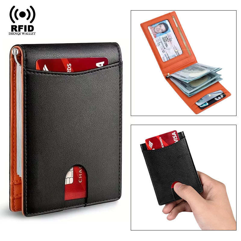 Index Card Holder - Porte-cartes de visite en cuir, portefeuille