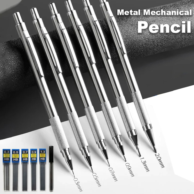 Mechanical Pencil 0.3 - Ensemble de crayons mécaniques en métal,