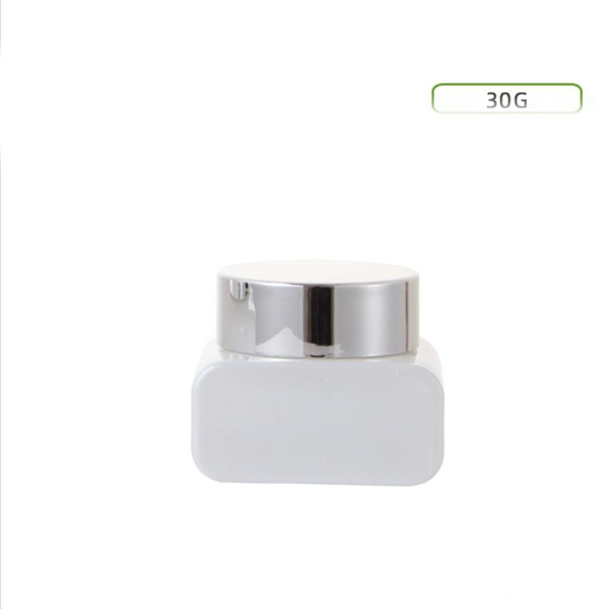 Gel Refill Pack - Pot en verre blanc 30G, couvercle