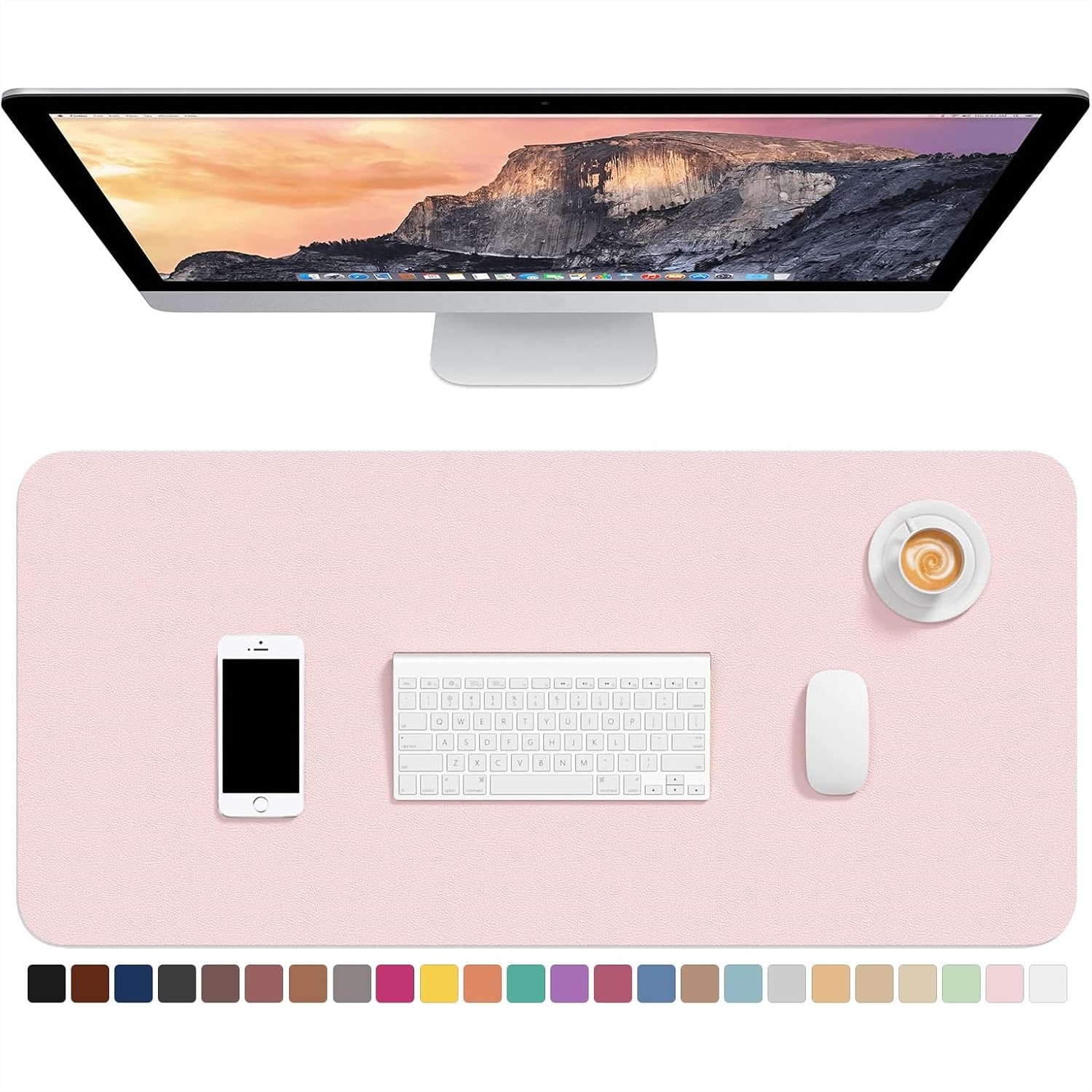 Leather Desk Pad - Tapis de bureau en cuir PU