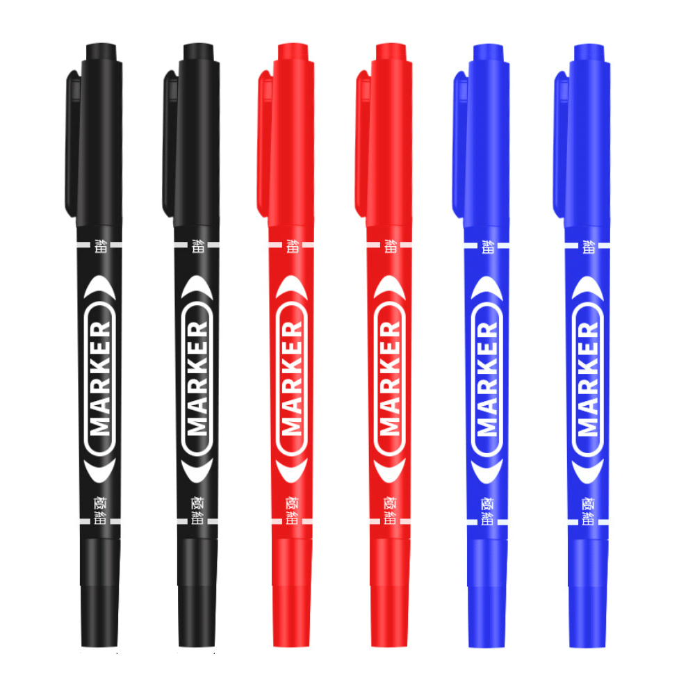 Correction Pen Fine - Stylo marqueur Permanent à double pointe,