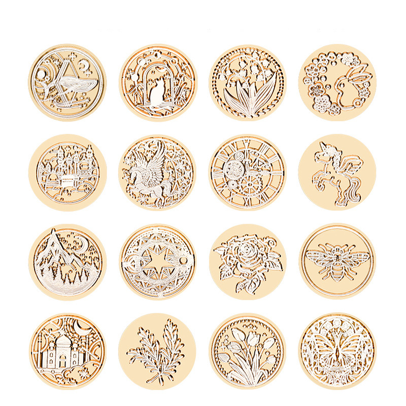 Wax Seal Stamp Set - Sceau de cire rétro à motif