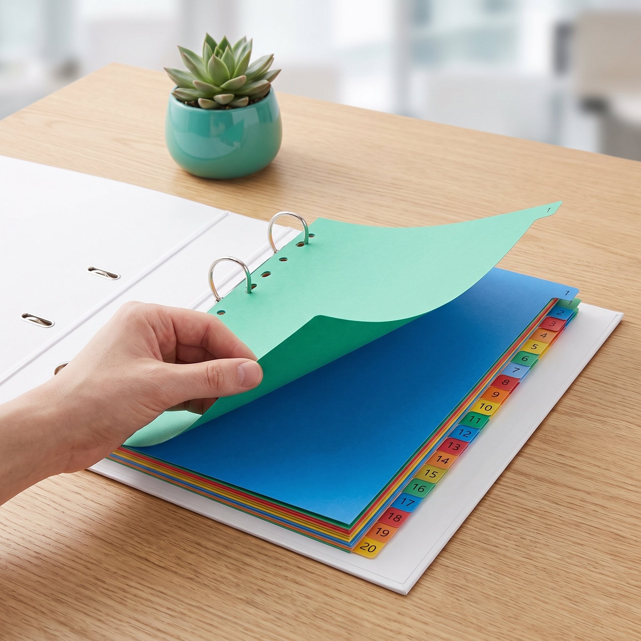 Tab Divider A4 - Séparateurs de classement A4 en plastique