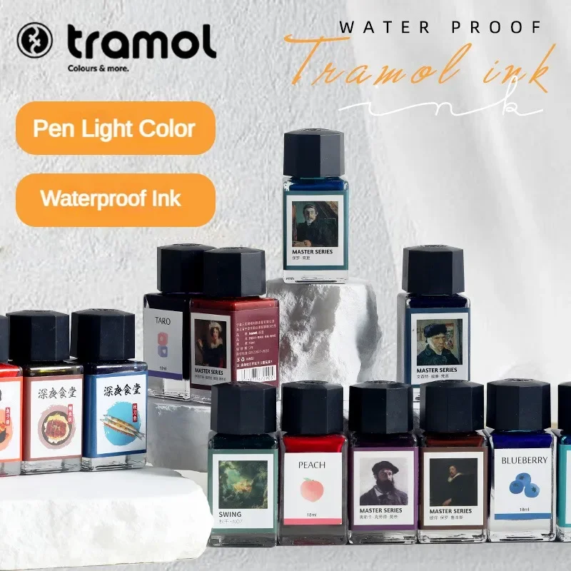 Fountain Pen Bottled Ink - Tramol-Bouteille d'encre en verre pour stylos