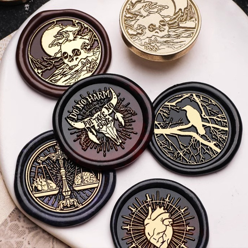 Wax Seal Stamp Set - Sceau de cire tête de tampon