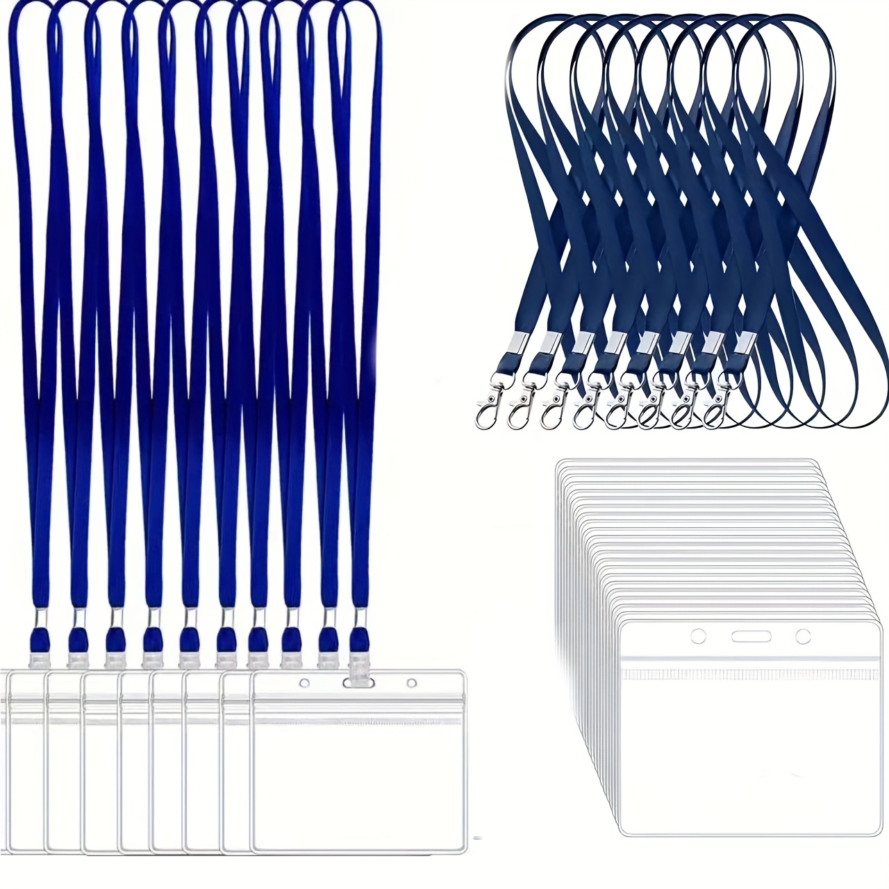 Index Card Holder - 10 ensembles de porte-cartes d'identité en