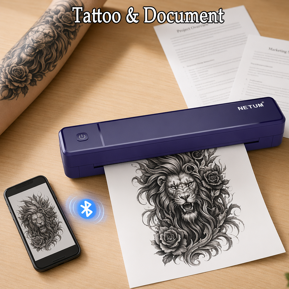 Ink Blotter Paper - Imprimante thermique A4 pour tatouages et