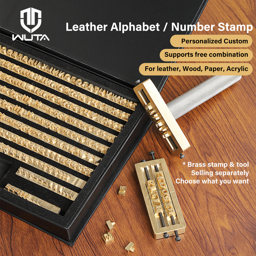 Rubber Date Stamp - WUTA Timbres en laiton lettre numéro