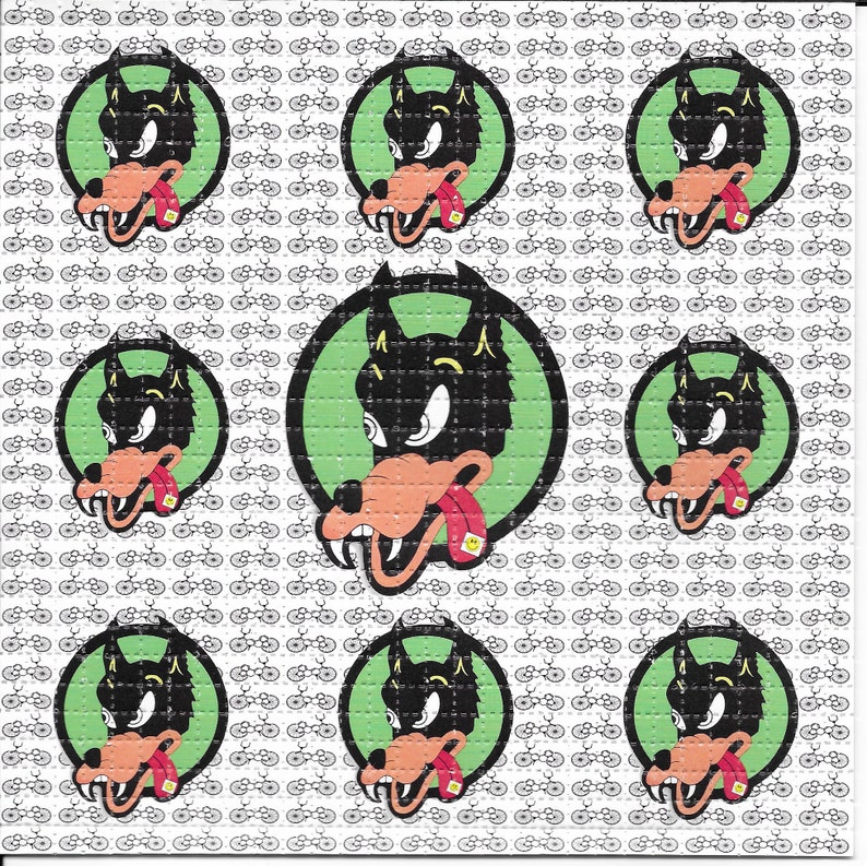 Ink Blotter Paper - Dire Wolf psychédélique LSD sans acide