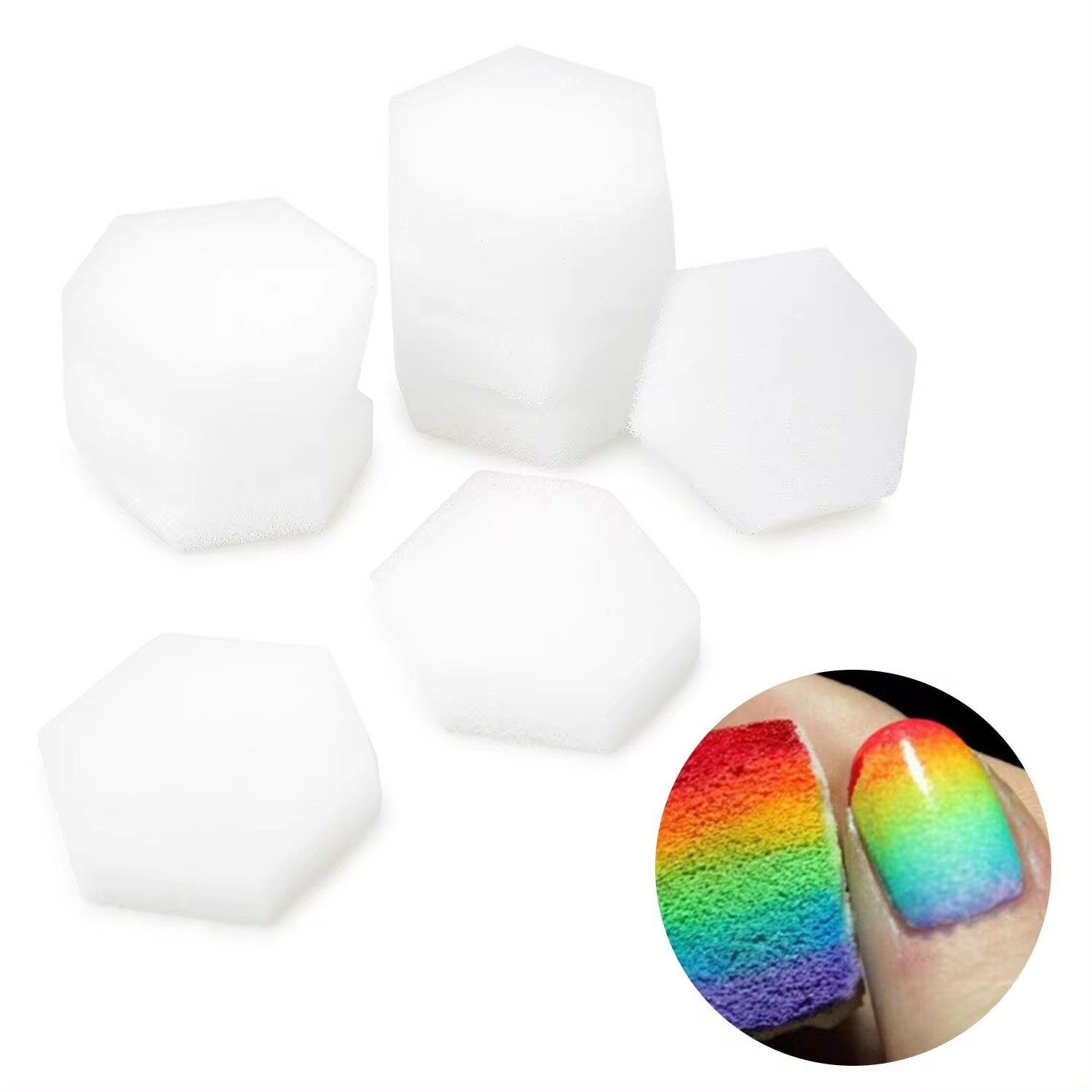 Gel Refill Pack - Éponges souples hexagonales 80 pièces, lingettes
