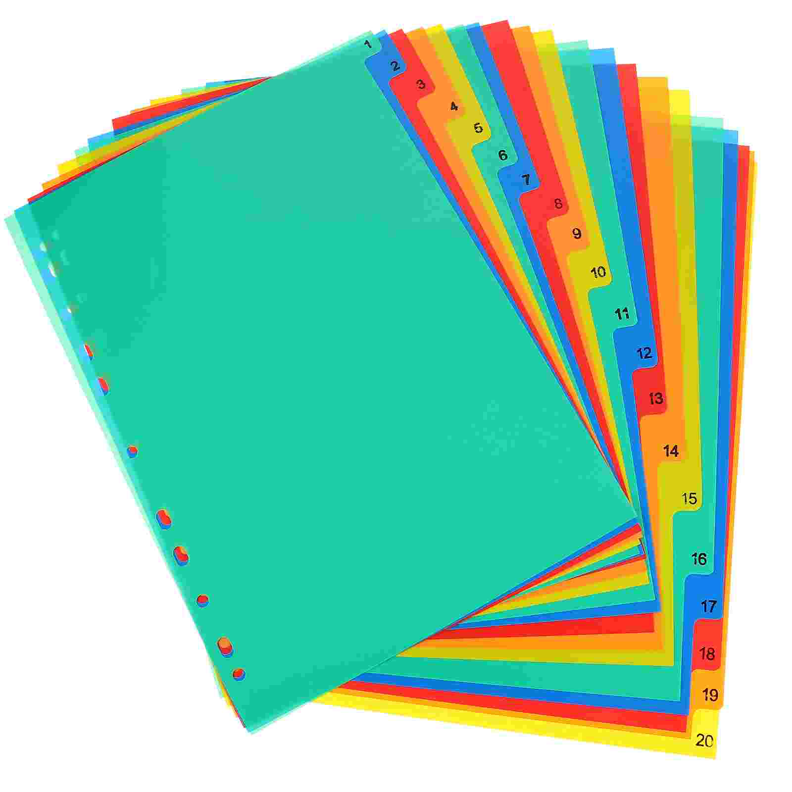 Tab Divider A4 - Bloc-notes A4 à feuilles mobiles séparées,