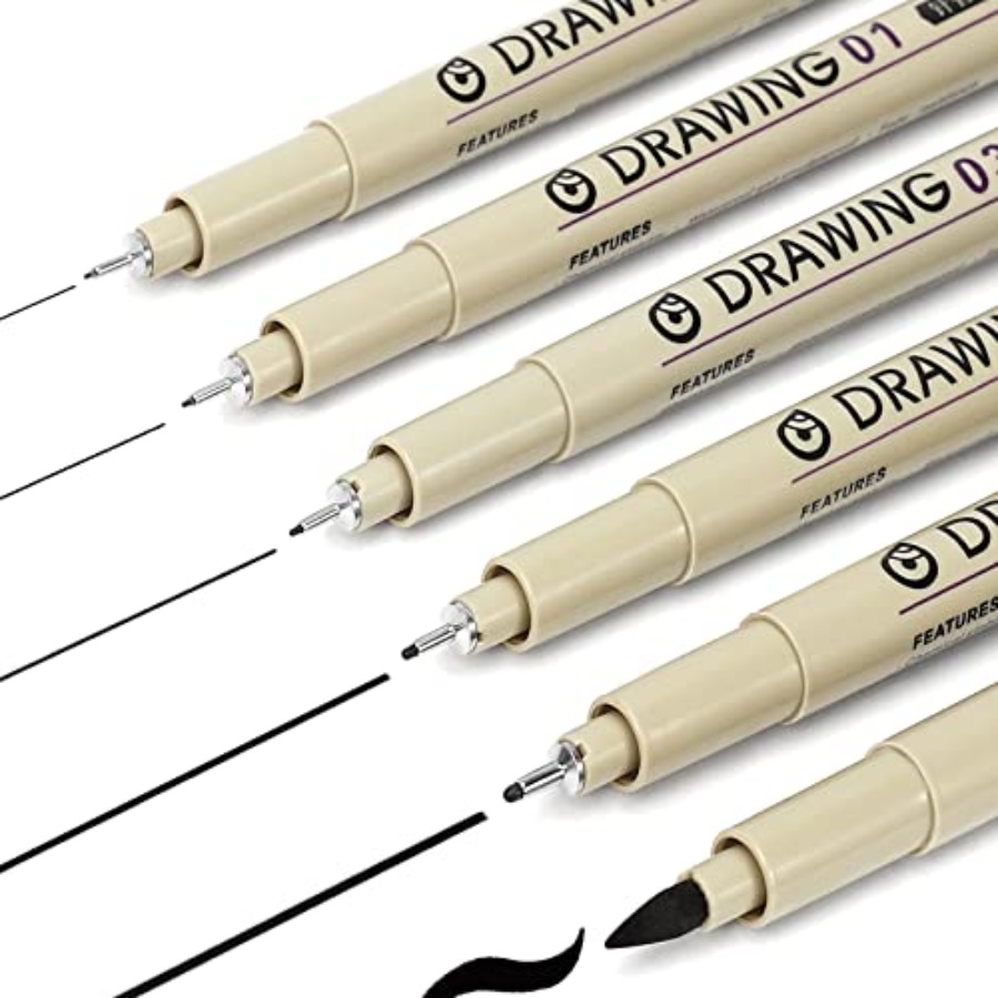 Archive Box Set - Stylos de dessin micro-ligne Muchcute :