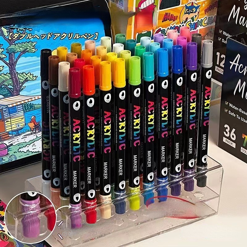 Correction Pen Fine - Marqueurs de peinture acrylique 24-120 couleurs