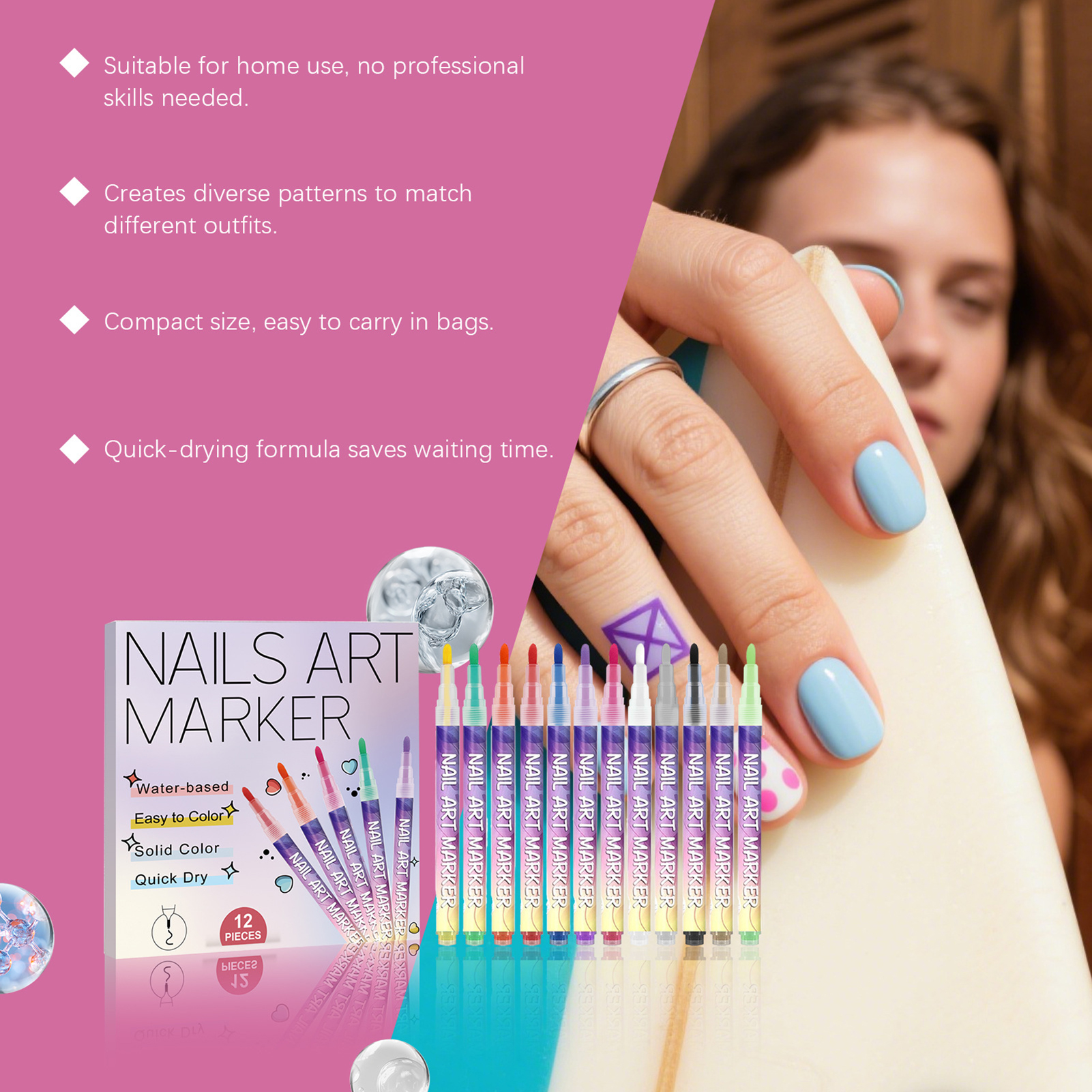 Stylos pour Nail Art, 12 pièce - Correction Pen Fine avis et prix