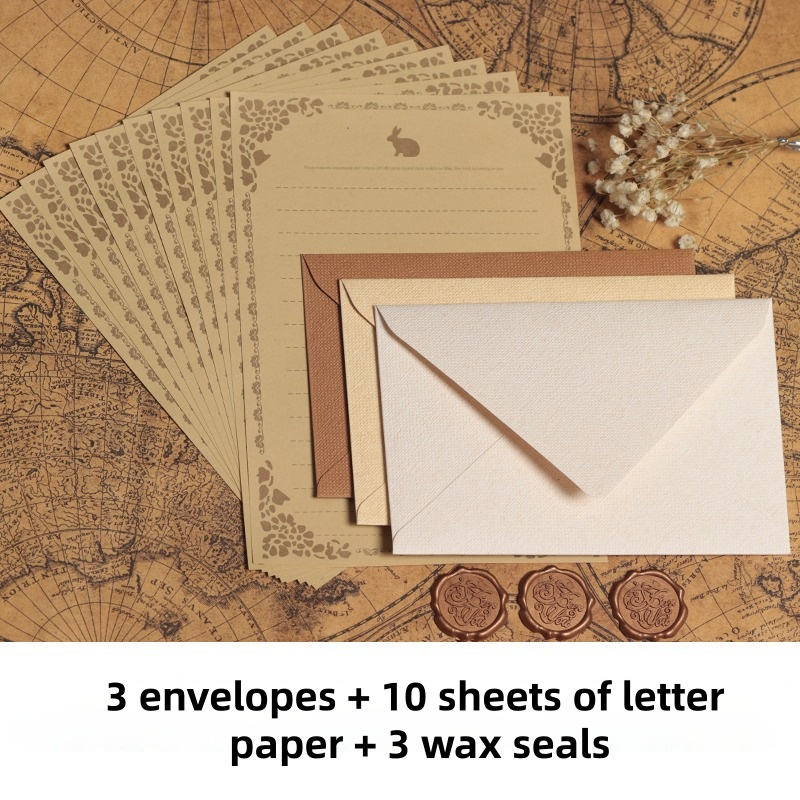 Lot de 16 Enveloppes Vintage e - Wax Seal Stamp Set avis et prix
