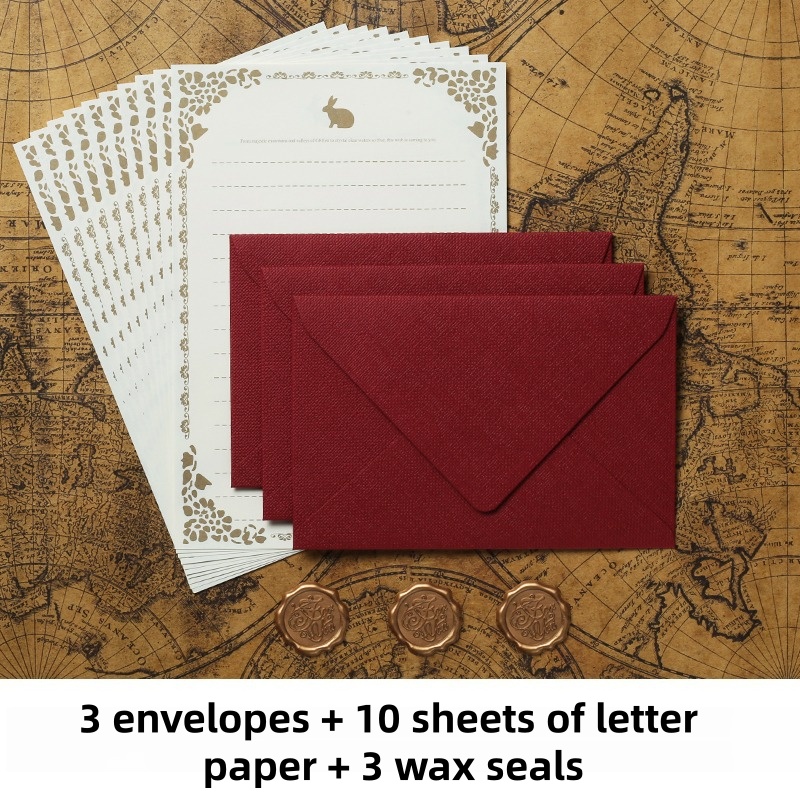 Lot de 16 Enveloppes Vintage e - Wax Seal Stamp Set avis et prix