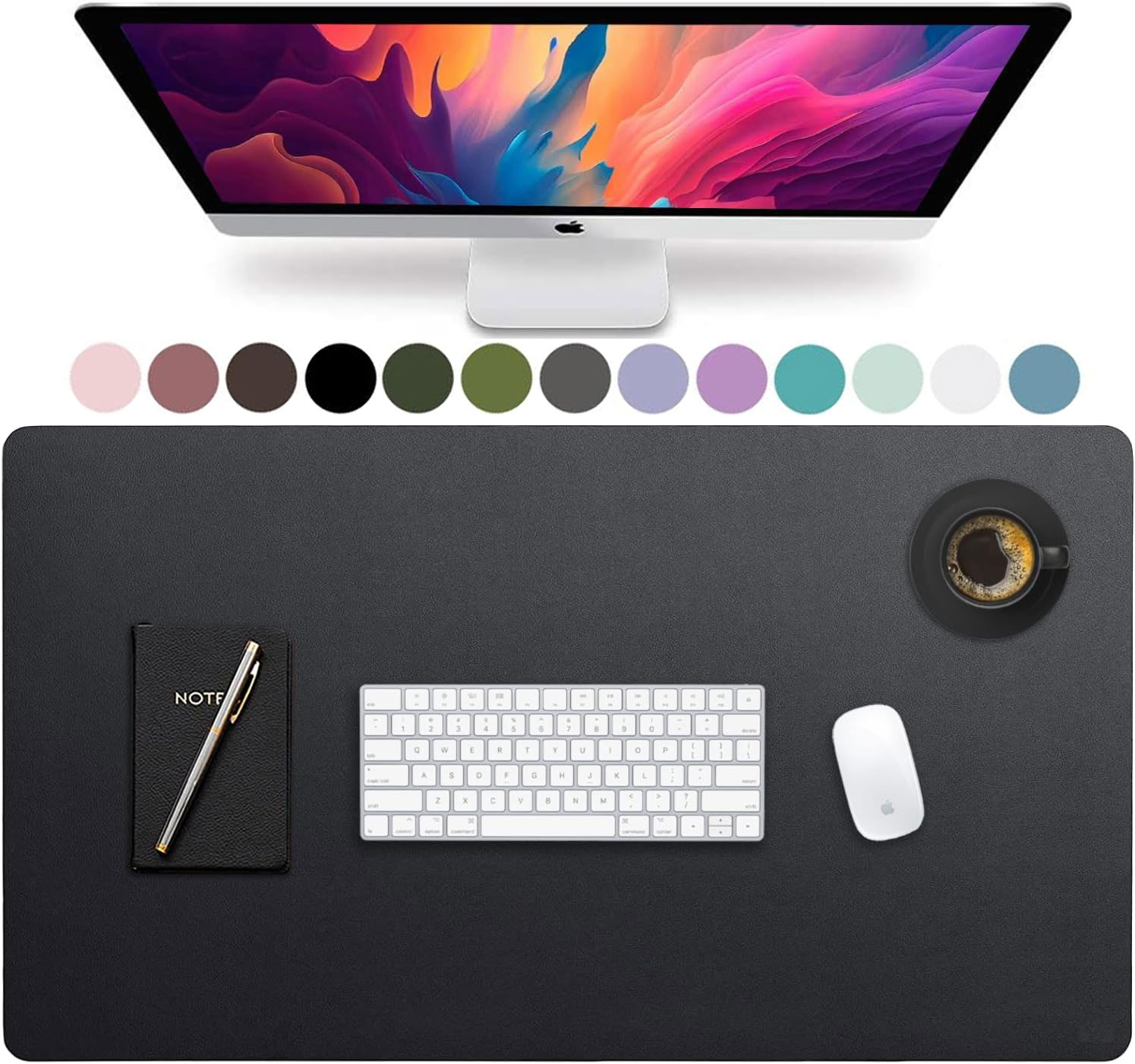Grand tapis de bureau en cuir, - Leather Desk Pad avis et prix