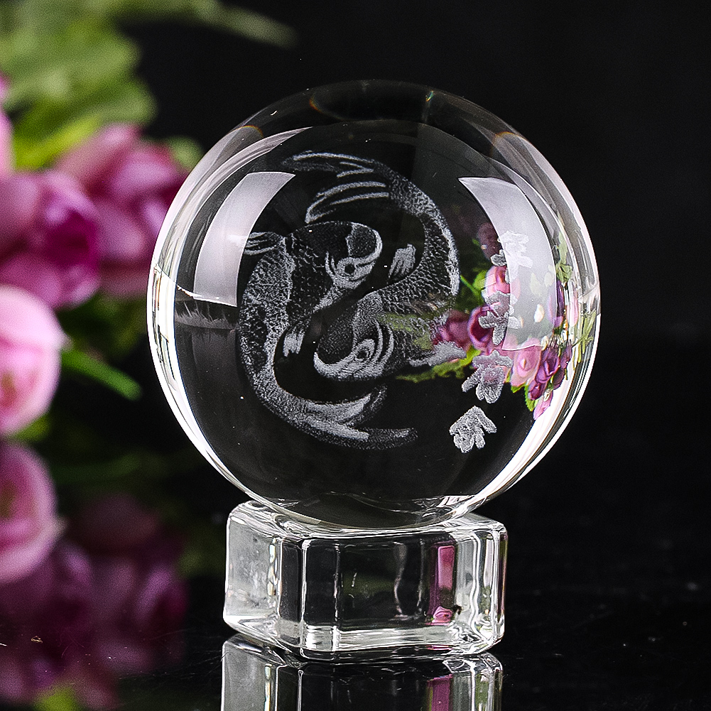 Boule de cristal gravée en 3D, - Paper Weight Crystal avis et prix