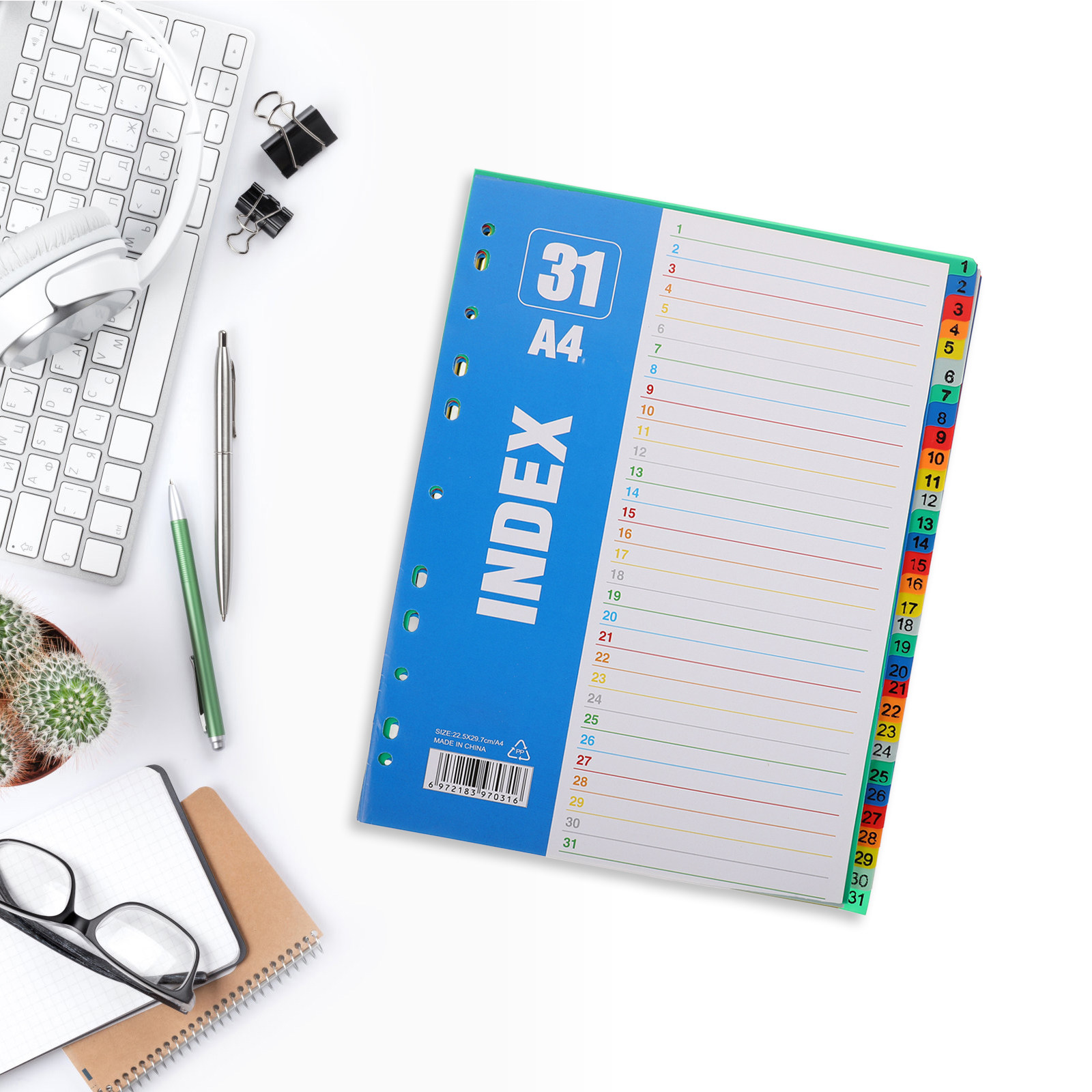 1 jeu de séparateurs numérotés - Tab Divider A4 avis et prix
