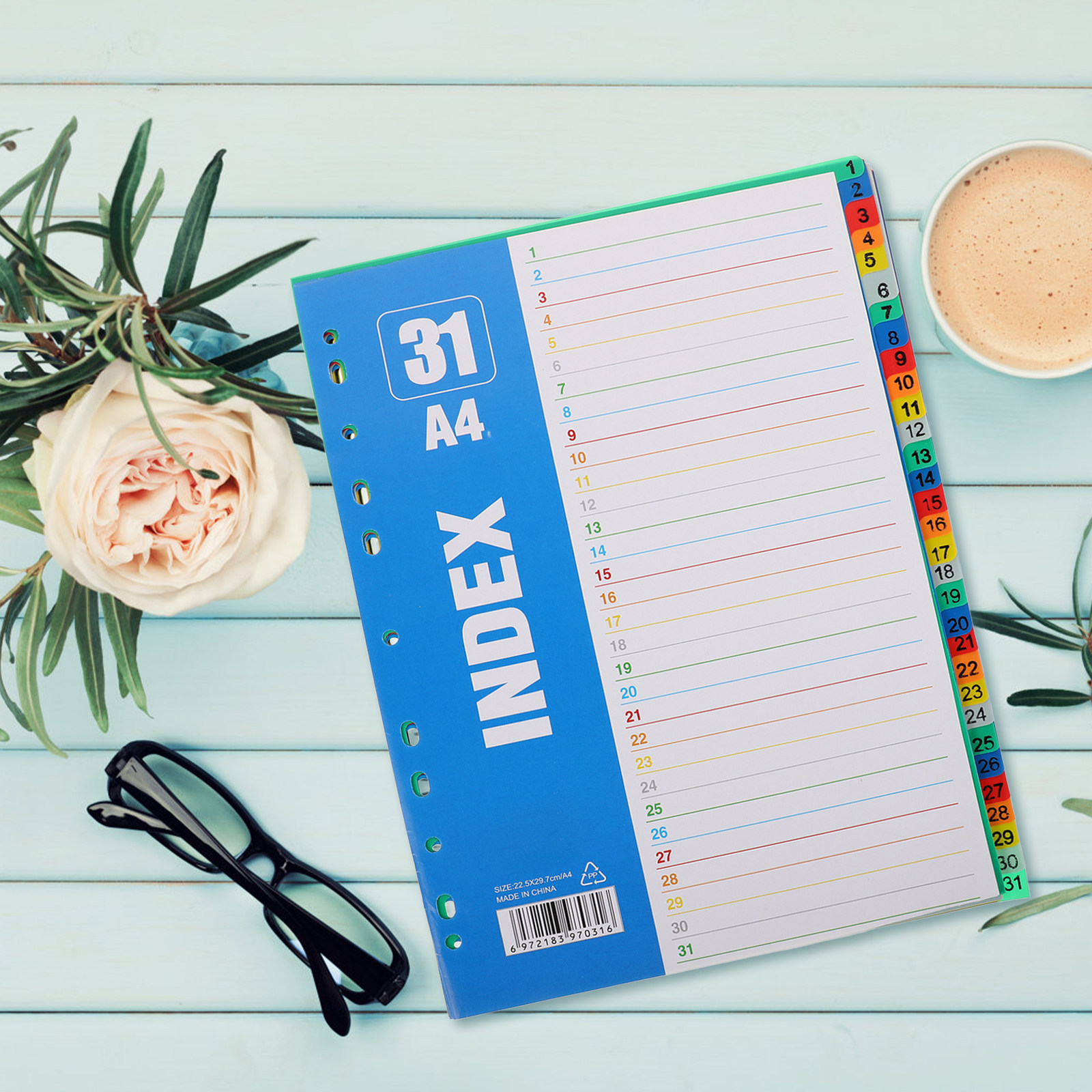 1 jeu de séparateurs numérotés - Tab Divider A4 avis et prix