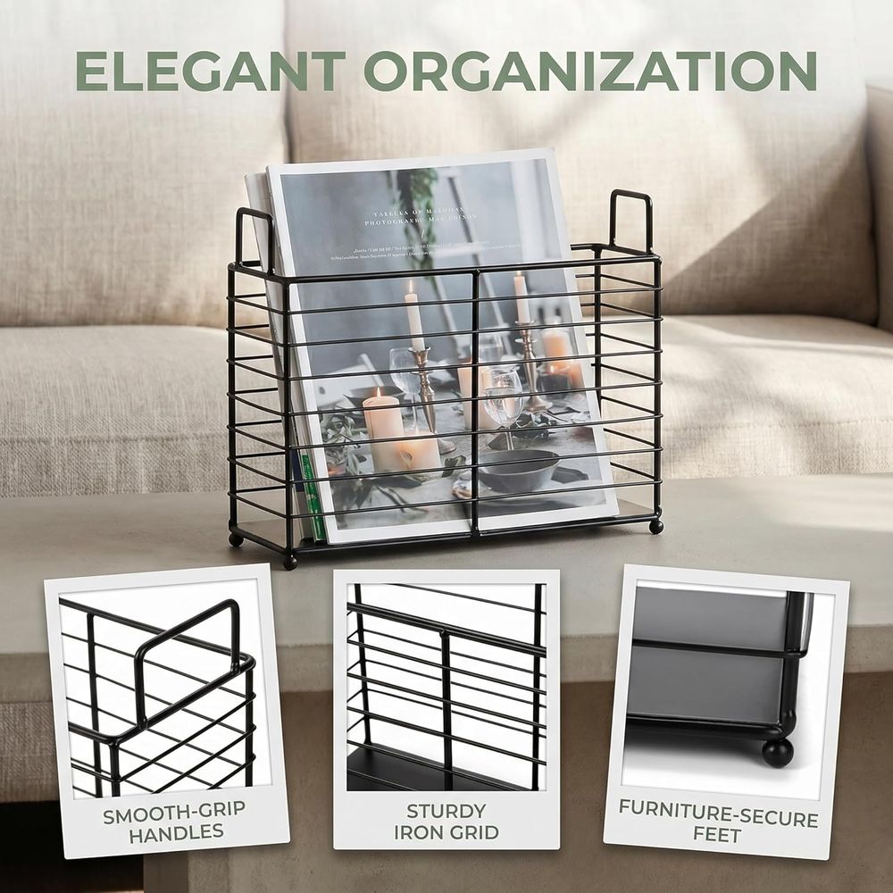 Porte-revues en métal, panier  - Magazine Holder Rack avis et prix