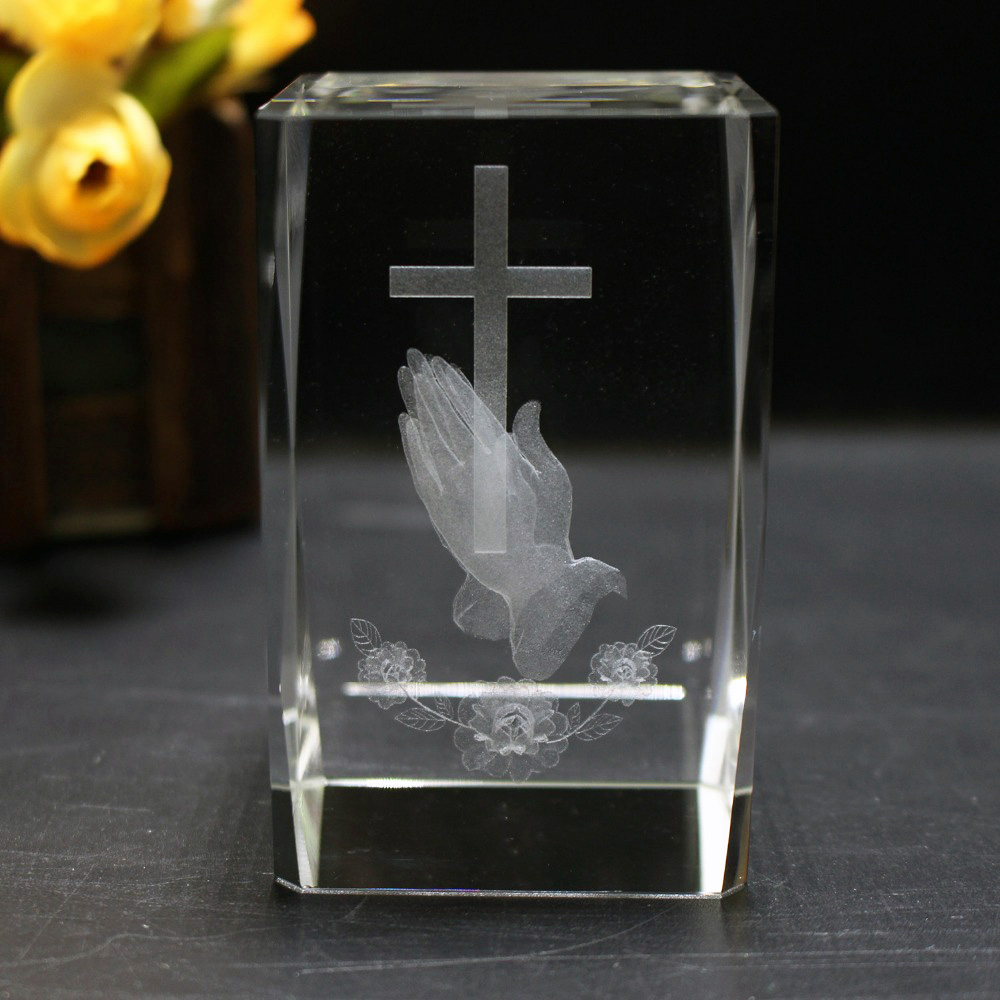 Cube religieux en cristal Lase - Paper Weight Crystal avis et prix