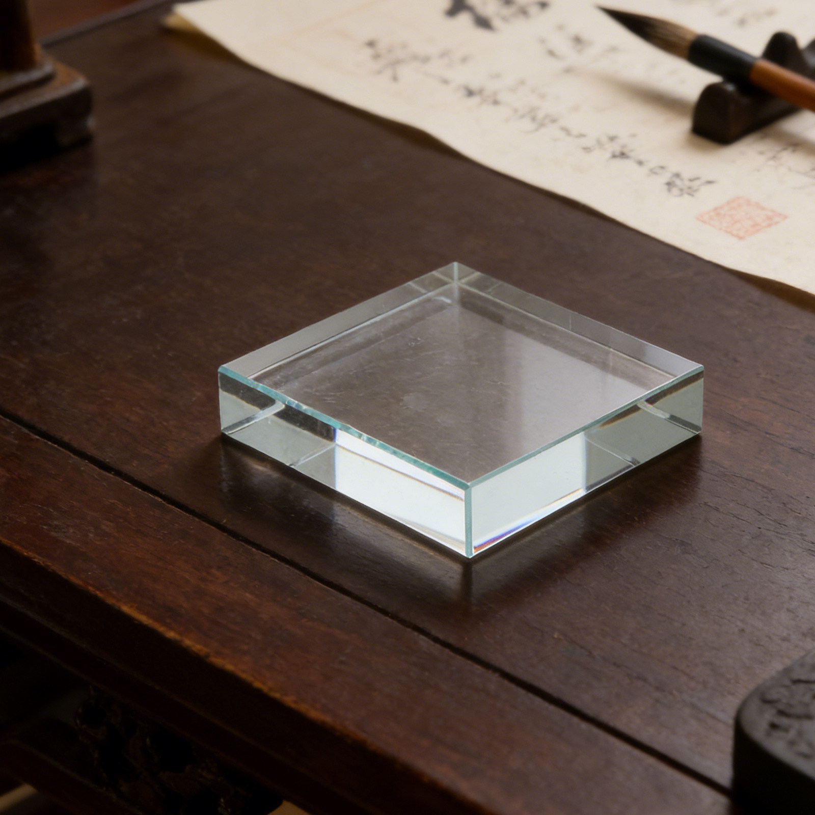 Presse-papiers carré transpare - Paper Weight Crystal avis et prix
