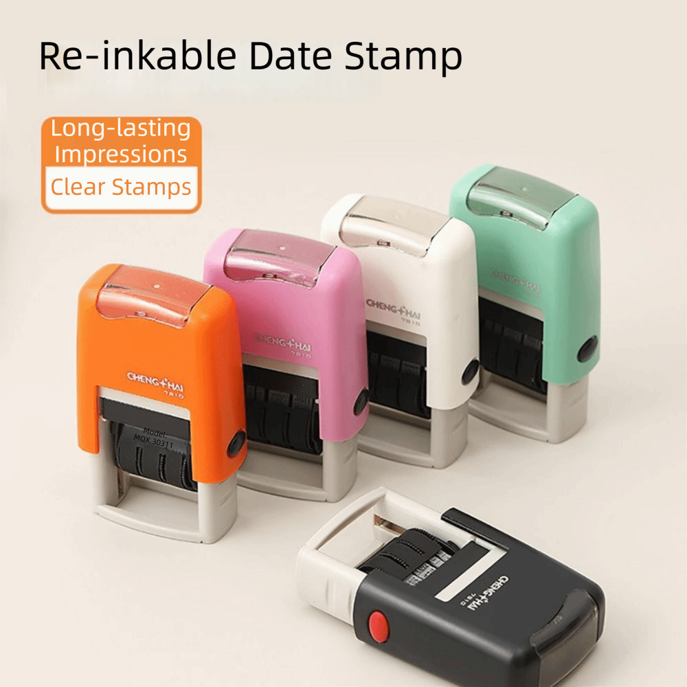 Tampon encreur automatique ave - Rubber Date Stamp avis et prix